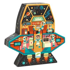Djeco Puzzle Silhouette Station Spatiale