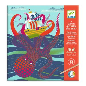 Djeco Cartes à Gratter : Dessus - Dessous