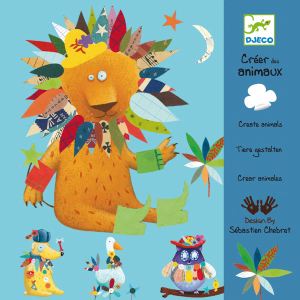  Djeco Créer Avec Des Stickers : Animaux 