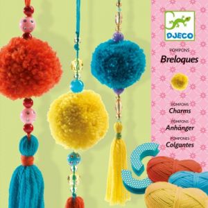  Djeco Atelier Créatif Pompons Breloques X10 