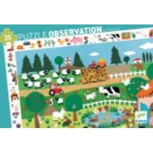  Djeco Puzzle Observation: La Ferme 35 Pièces 
