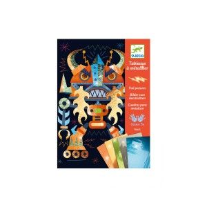  Djeco Coffret Tableaux à Métalliser Robots 