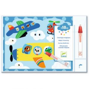  Djeco Coloriages Magiques - Caché Dans Le Ciel - 5 Pcs 