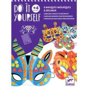  Djeco Kit Créatif Masques Mosaïques Animaux De Jungle 