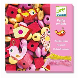  Djeco Kit De Perles En Bois - Oiseaux - 450 Pcs 