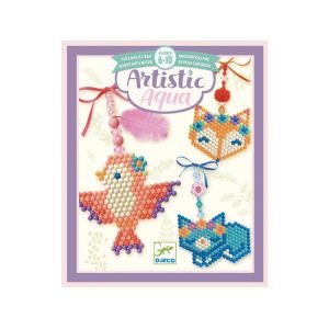  Djeco Artistic Beads Collage à L'eau - Animaux De La Forêt - 3 Pcs 