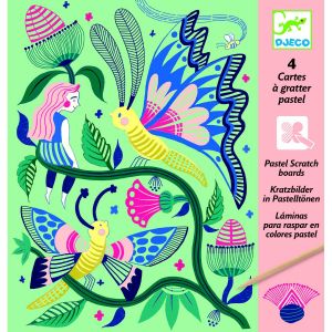  Djeco Cartes à Gratter : Jardin Fabuleux 