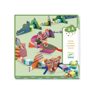  Djeco Coffret Enfilage : Mes Animaux à Moi - Mixte 