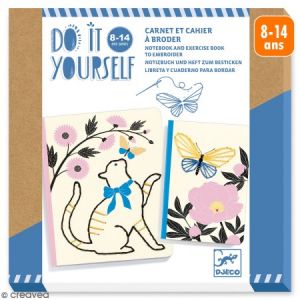  Djeco Kit Do It Yourself - Carnet Et Cahier à Broder - 2 Pcs 