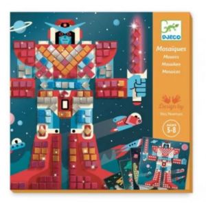  Djeco Kit Créatif - Mosaïques Space Battle - 4 Tableaux 
