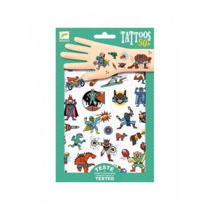  Djeco Tatouages - Heroes Et Vilain 