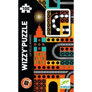  Djeco Puzzle Kinopt'ik Wizzy La Ville Animée (100 Pièces) 