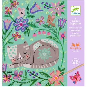 Djeco Jeu Créatif 4 Cartes à Gratter Rencontres 