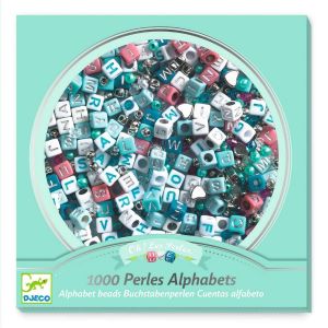  Djeco Coffret Perles Alphabet, Argent 
