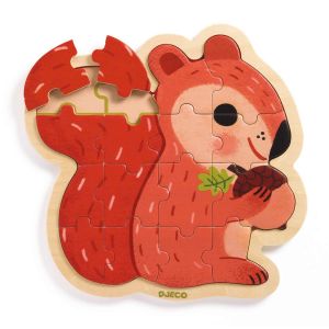  Djeco Puzzle écureuil En Bois 